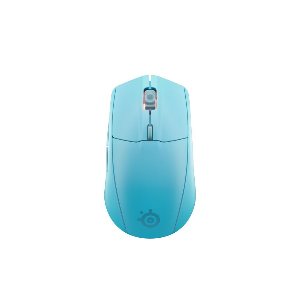 Wireless Gaming Mouse - Steelseries Rival 3 Gen 2  Aqua | Color: Blue | 2.4GHz wireless and Bluetooth