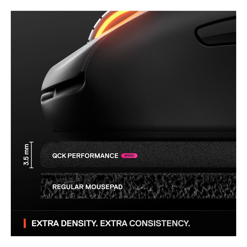 Gaming Mousepad - SteelSeries QcK Performance | Speed | L Size (490 x 420 mm) | 3.5 MM THICK BASE