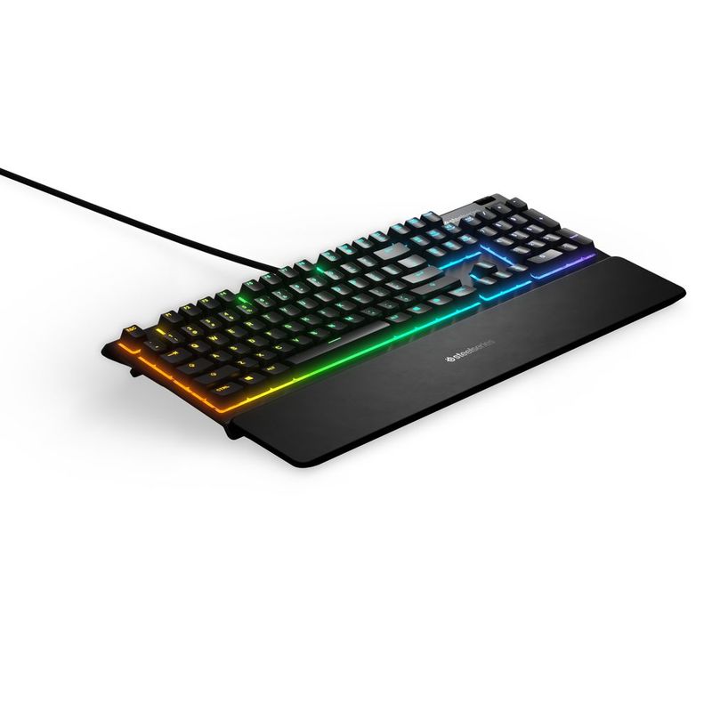 Gaming Keyboard (US English) - SteelSeries APEX 3 RGB | Whisper-Quiet Switch | Last for over 20 million keypresses | Water resistant