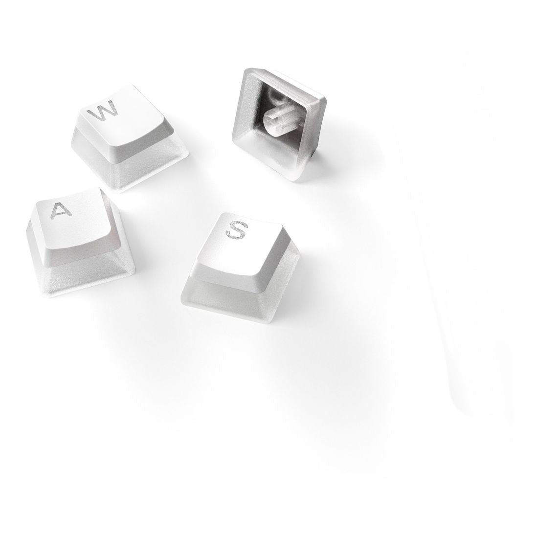 White PBT Keycaps (US English) - SteelSeries PrismCaps | With Keycap puller