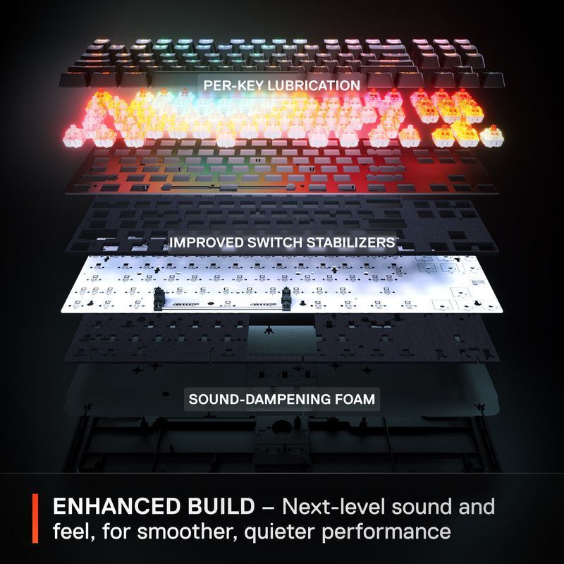 Wired Mechanical Gaming Keyboard (English Layout) - Steelseries Apex Pro Gen 3 TKL | OmniPoint 3.0 Adjustable HyperMagnetic Switches