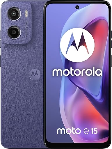 Motorola Moto E15 | 64GB | 2GB RAM | 4G/LTE | Color: Fresh Lavender
