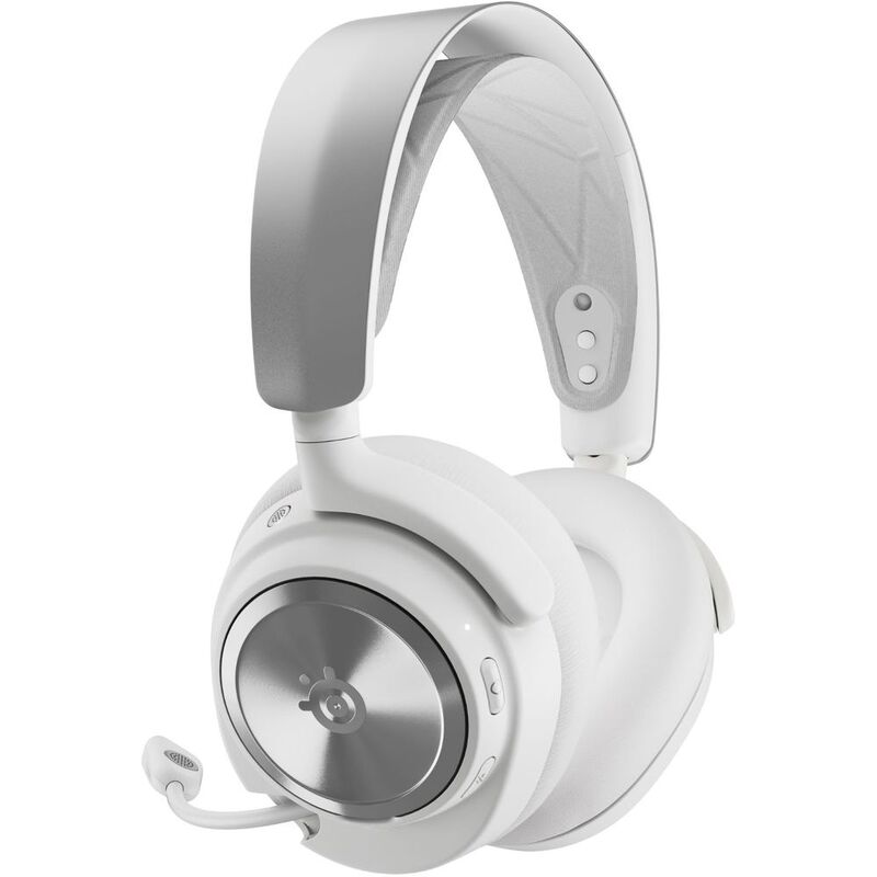 Wireless Gaming Headset - SteelSeries Arctis Nova Pro | 2.4GHz & Bluetooth | Color: White