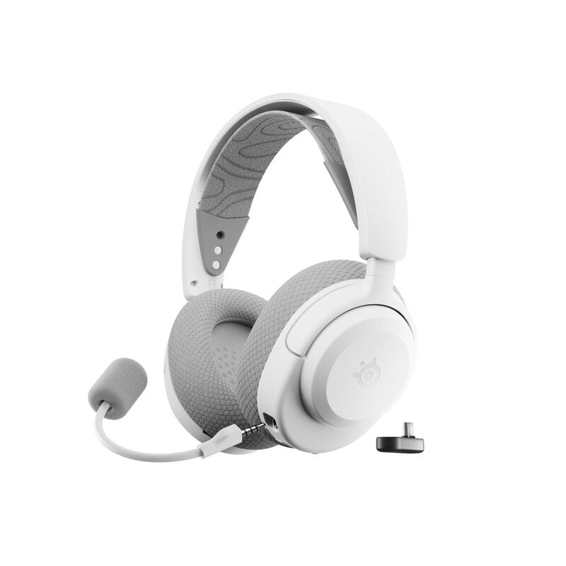 Wireless Multi-Platform Gaming Headset - Steelseries Arctis Nova 3XW  | USB-C PLUG & PLAY | Color: White
