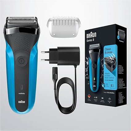 Braun Shaver Series 3 310s Wet & Dry Black Blue